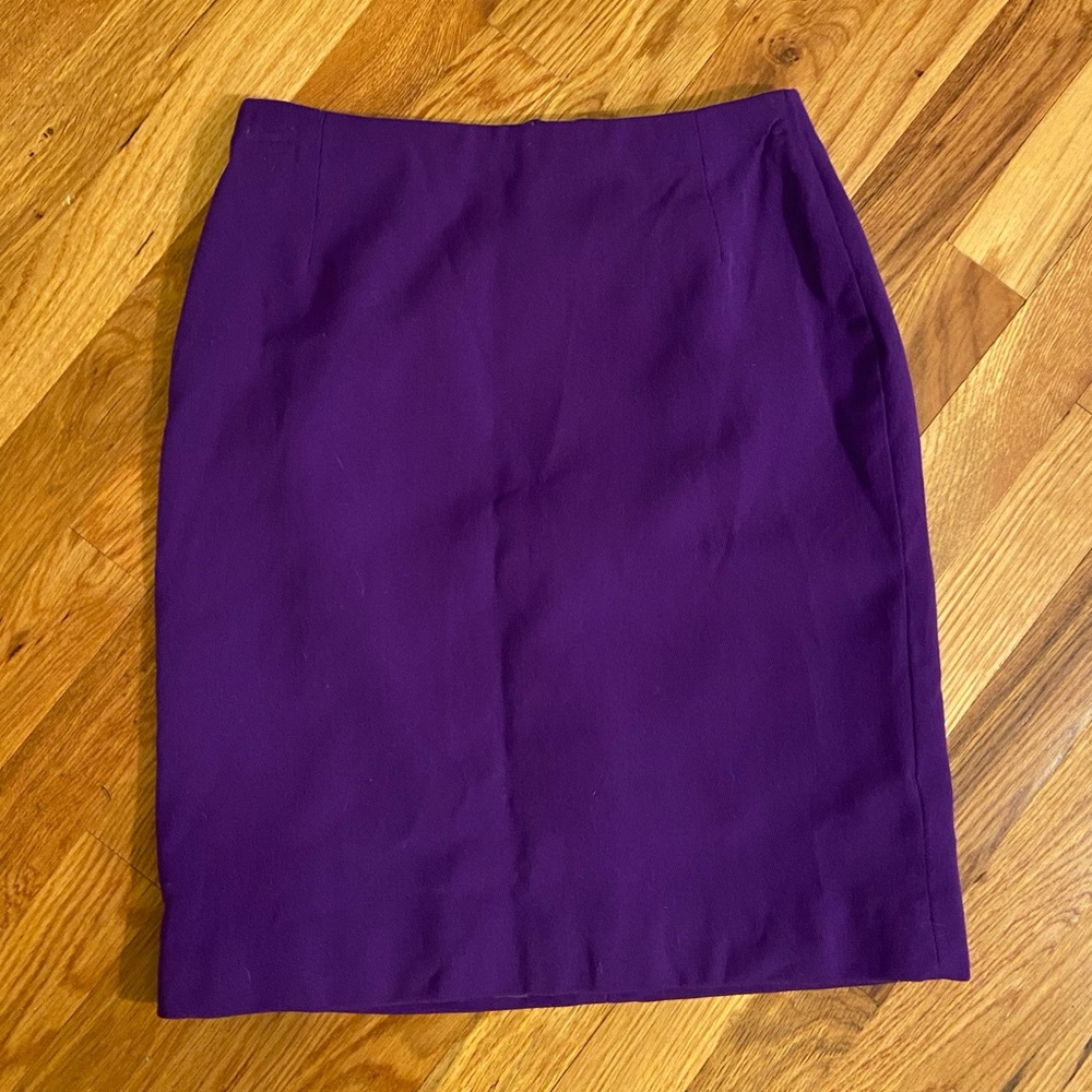 Versace Purple Pencil Skirt